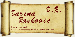 Darina Rašković vizit kartica